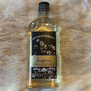 BBW Aromatherapy “Inspire” Violet Sandalwood Eucalyptus body wash and foam bath